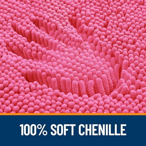 OLANLY Large Bathroom Rugs 47x32, Extra Soft Absorbent Chenille Bath Rugs