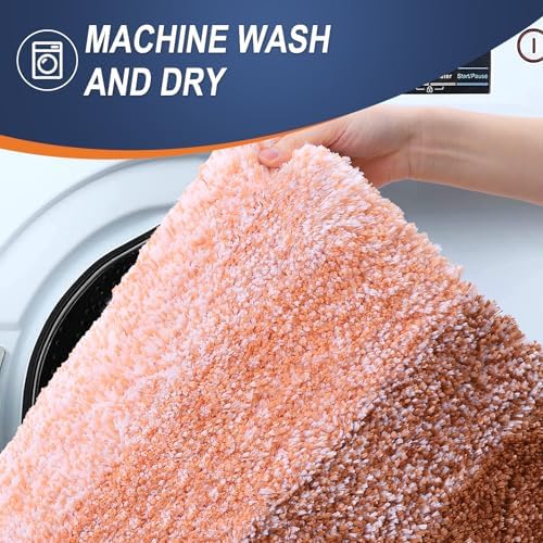 OLANLY Bathroom Rugs Mat 34x21, Extra Soft Absorbent Microfiber Bath Rugs