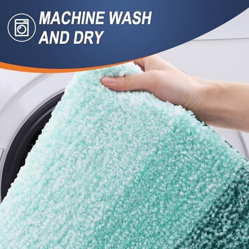OLANLY Large Bathroom Rugs 44x32, Extra Soft Absorbent Microfiber Bath Rugs