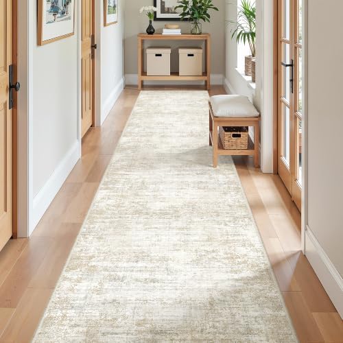 2x12 Runner Rug Non Slip,Washable Hallway Runner Rug,Brown