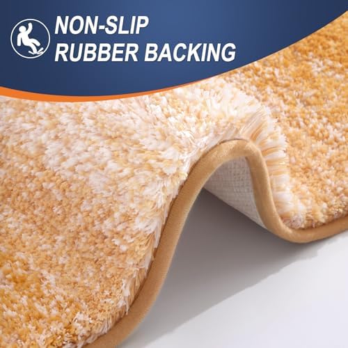 OLANLY Bathroom Runner Rug 45x27, Extra Soft Absorbent Microfiber Bath Rugs