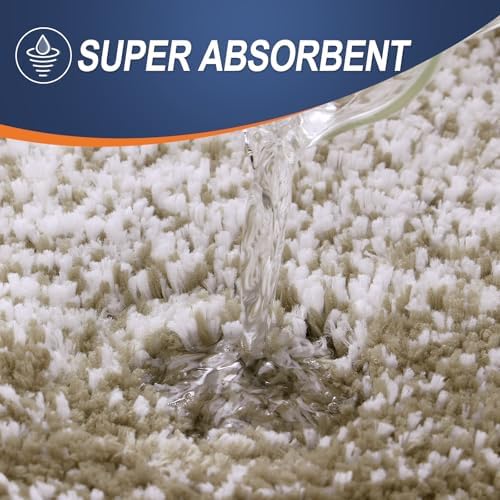 OLANLY Bathroom Rugs Mat 36x24, Extra Soft Absorbent Microfiber Bath Rugs