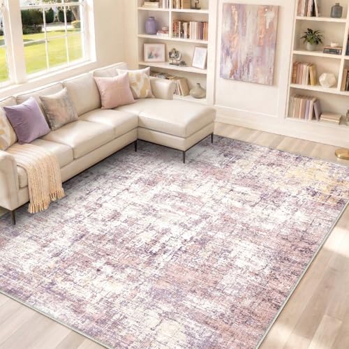 5x7 Area Rugs Washable Living Room Rug Non Slip Soft Carpets