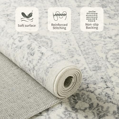 Rugxara 8x10 Area Rugs,Large Rugs for Living Room(Grey)