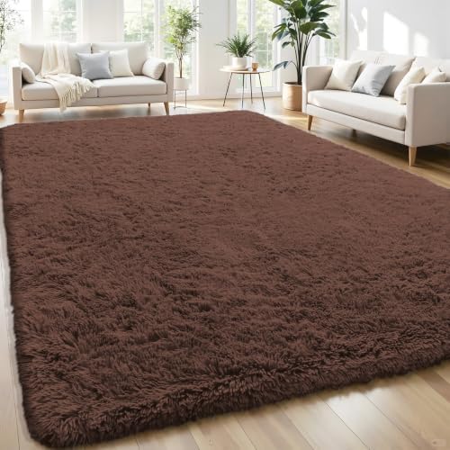 Smiry Area Rugs for Living Room Bedroom 5x7 ft, Fluffy Washable Carpet