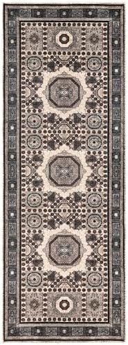 Keen Home Design Vintage Washable Runner Rug, Non-Slip Low Pile, 2x12