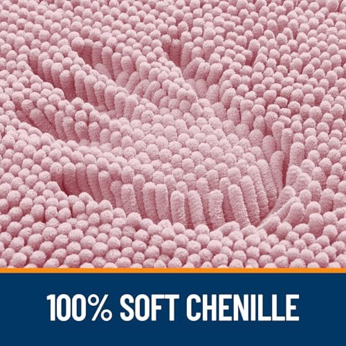 OLANLY Large Bathroom Rugs 70x46, Extra Soft Absorbent Chenille Bath Rugs