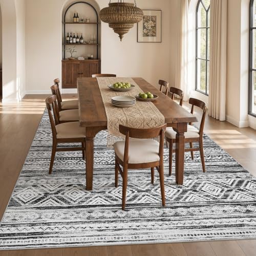 cotiled Boho 5x8 Area Rugs for Living Room: Soft Moroccan Washable Rug