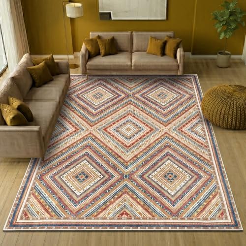 Keen Home Design Vintage Washable Area Rug, Non-Slip Low Pile, 6x9