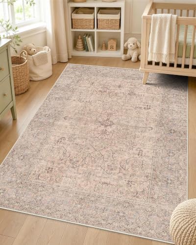 OLANLY 3x4 Washable Accent Rug, Soft Non Slip Carpet for Entryway Bedside