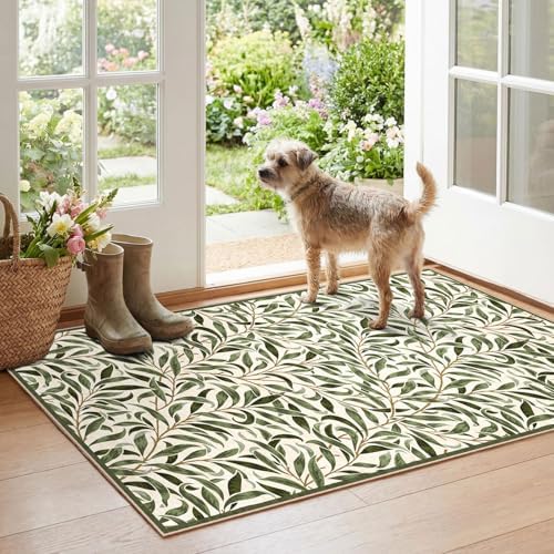 Boho Outdoor Rug - 28" x 43" Front Door Mat Indoor Outside Entrance