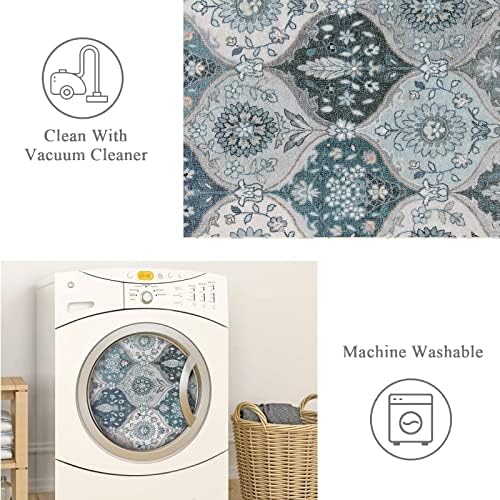 Lahome Moroccan Washable Runner Rug, 2'5''x8' Kitchen Runners for Hallways