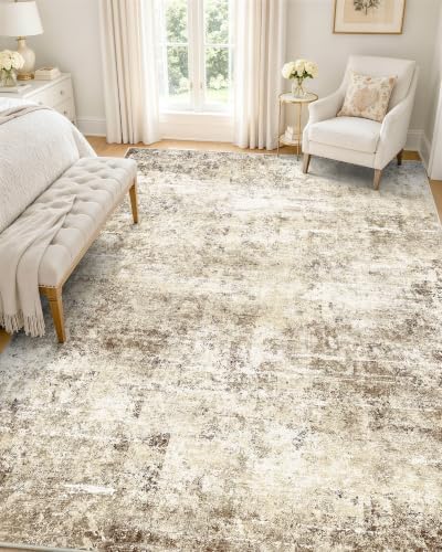 OLANLY 5x7 Washable Area Rug, Soft Non Slip Carpet for Bedroom Living Room
