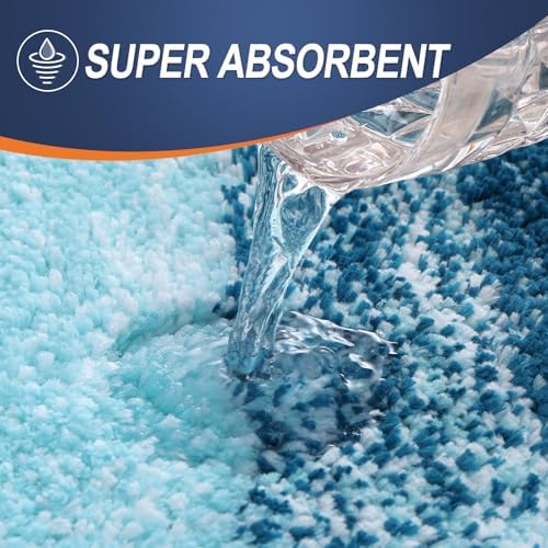 OLANLY Bathroom Rugs Mat 34x21, Extra Soft Absorbent Microfiber Bath Rugs