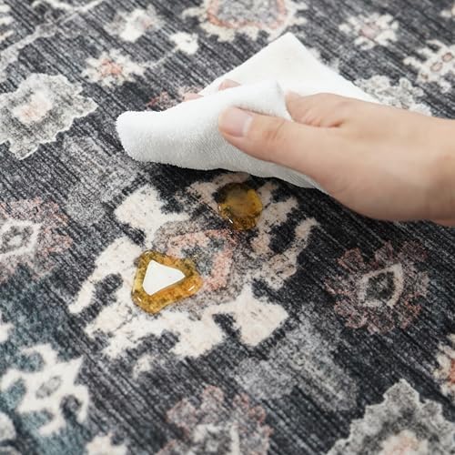Washable Hallway Runner Rug 3x20: Non Slip Runner Rugs with Rubber Backing