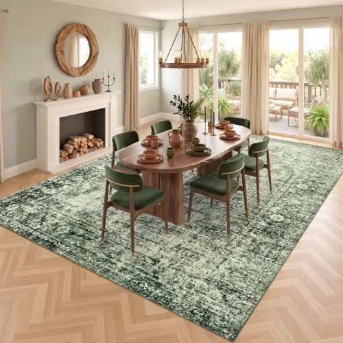 Homemate Washable Rug 10x14 Area Rugs - Vintage Rugs for Living Room