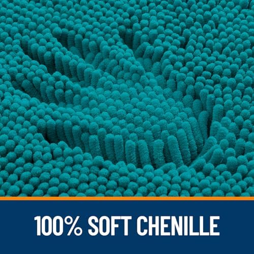 OLANLY Bathroom Runner Rugs 70x24, Extra Soft Absorbent Chenille Bath Rugs