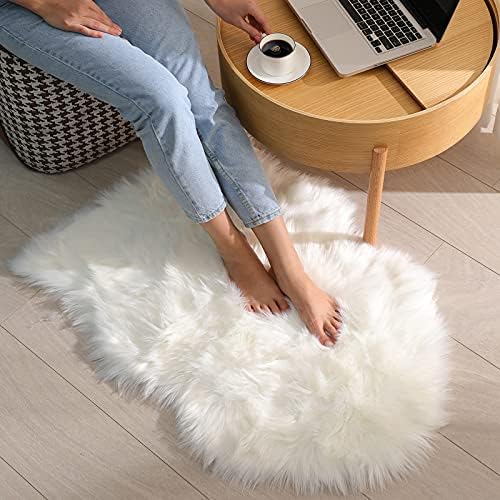 Ophanie Area Rugs for Bedroom Living Room, Light White, 2'x 3'(Rectangular), Rectangular