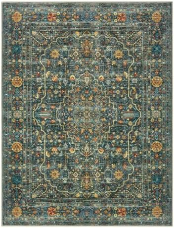 Keen Home Design Vintage Washable Area Rug, Non-Slip Low Pile, 4x6
