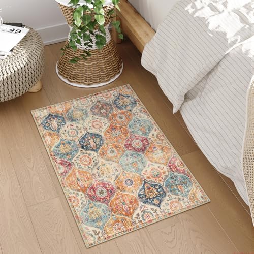 Lahome Washable Rugs for Entryway, 2x3 Kitchen Rugs Non Slip Washable