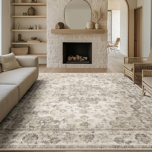 8x10 Taupe Neutral Area Rug
