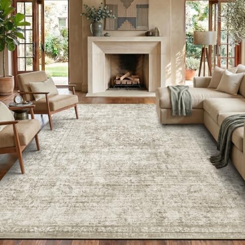 Homemate Washable Rug 8x10 Area Rugs - Vintage Rugs for Living Room