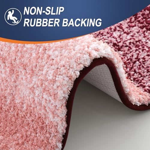 OLANLY Bathroom Runner Rug 70x24, Extra Soft Absorbent Microfiber Bath Rugs