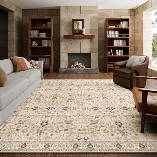 Machine Washable Rugs for Living Room: 6x9 Area Rugs for Bedroom