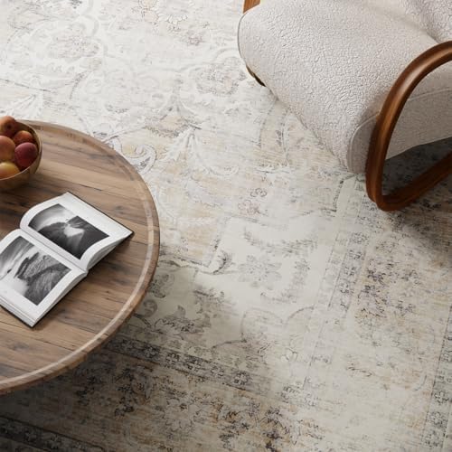 Washable Living Room Area Rug: 6x9 Bedroom Rugs Non Slip Soft Boho Carpet