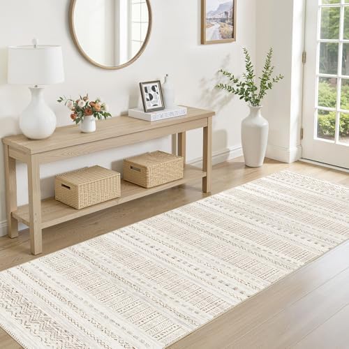 cotiled Hallway 2.6x8 Runner Rugs Washable Boho Moroccan Soft Rug