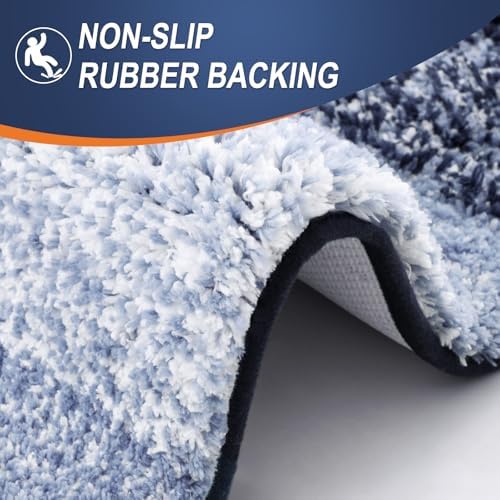 OLANLY Large Bathroom Rugs 44x32, Extra Soft Absorbent Microfiber Bath Rugs