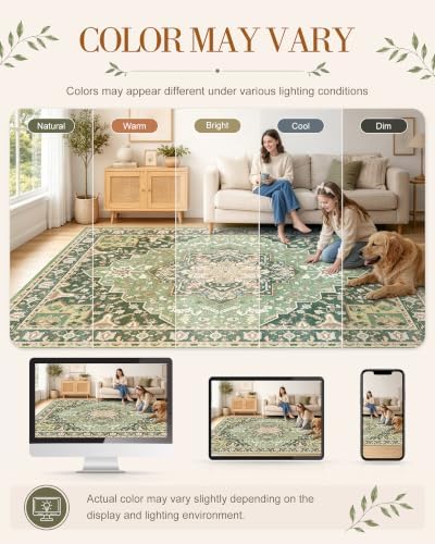 OLANLY 3x8 Washable Runner Rug, Soft Non Slip Carpet for Hallway Kitchen