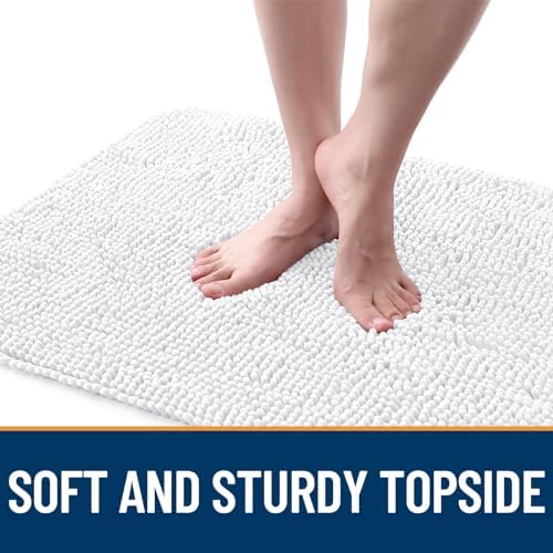 OLANLY Dog Door Mat for Muddy Paws 59x24, Super Absorbent Chenille Mud Mat