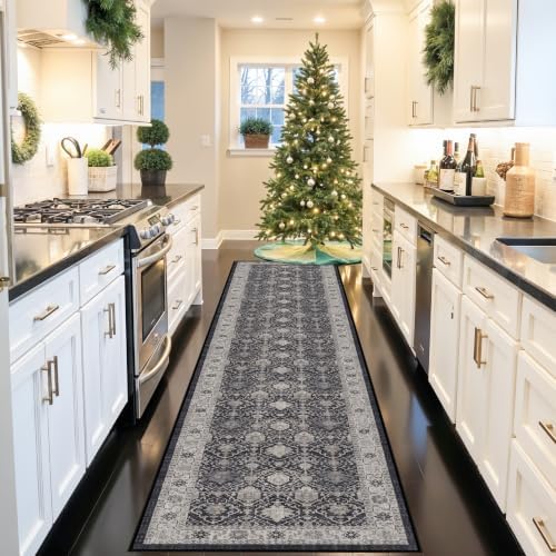 HY HAOYUNLAI 2.6x10 Washable Hallway Runner Rug Non Slip Kitchen Floor Mat