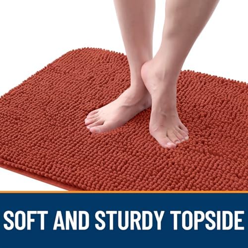 OLANLY Dog Door Mat for Muddy Paws 54x32, Super Absorbent Chenille Mud Mat