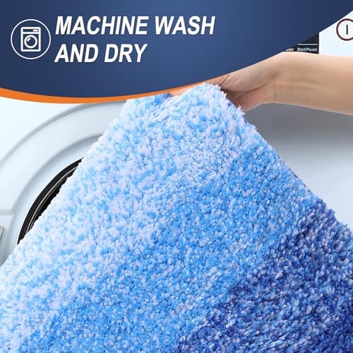 OLANLY Bathroom Runner Rug 70x20, Extra Soft Absorbent Microfiber Bath Rugs