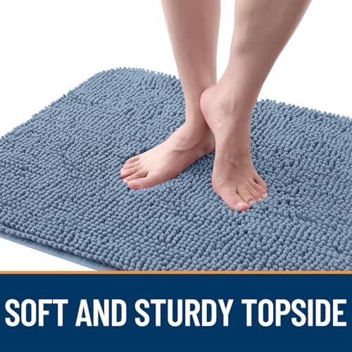 OLANLY Dog Door Mat for Muddy Paws 70x32, Super Absorbent Chenille Mud Mat