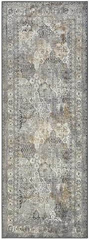 Keen Home Design Vintage Washable Runner Rug, Non-Slip Low Pile, 2x7