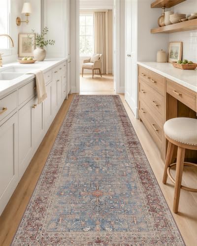 OLANLY 2x8 Washable Runner Rug, Soft Non Slip Carpet for Hallway Kitchen