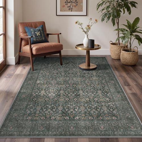 Bavni 2'6" x 10' Kitchen Runner Rug, Washable Non Slip, Charcoal Taupe