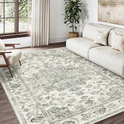 4x6 Green Neutral Area Rug