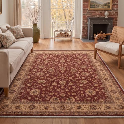 Bavni 2x3 Doormat, Vintage Floral Washable Non Slip Area Rug for Entrance