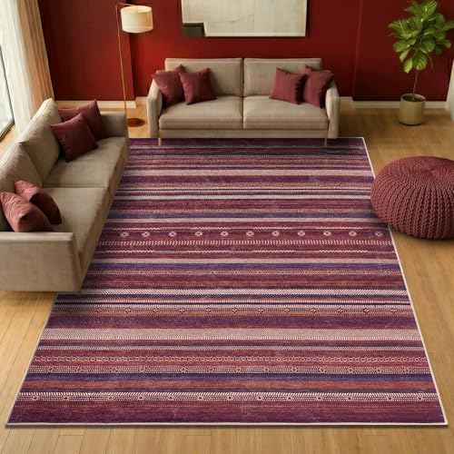 Keen Home Design Vintage Washable Area Rug, Non-Slip Low Pile, 8x10