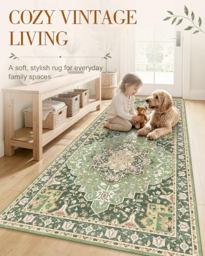 OLANLY 2'6"x14' Washable Runner Rug, Non Slip Carpet for Hallway Kitchen