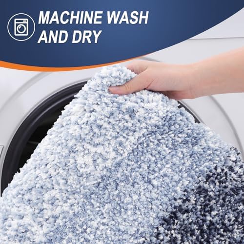 OLANLY Large Bathroom Rugs 44x32, Extra Soft Absorbent Microfiber Bath Rugs