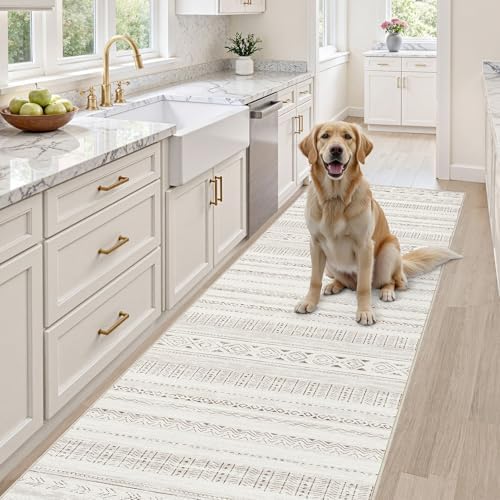 cotiled Hallway 2.6x8 Runner Rugs Washable Boho Moroccan Soft Rug