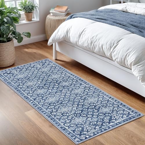 Vintage 2x5 Rug Washable Hallway Runner Non Slip Kitchen Runner
