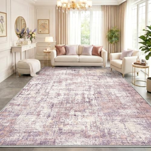 10x12 Area Rugs Washable Modern Abstract Living Room Bedroom Rug
