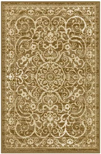Maples Rugs Pelham Vintage Medallion Area Rugs, 2'6 x 3'10, Khaki