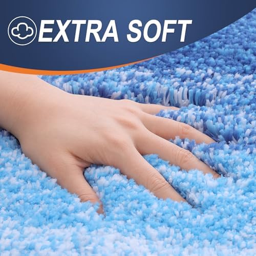 OLANLY Large Bathroom Rugs 60x40, Extra Soft Absorbent Microfiber Bath Rugs